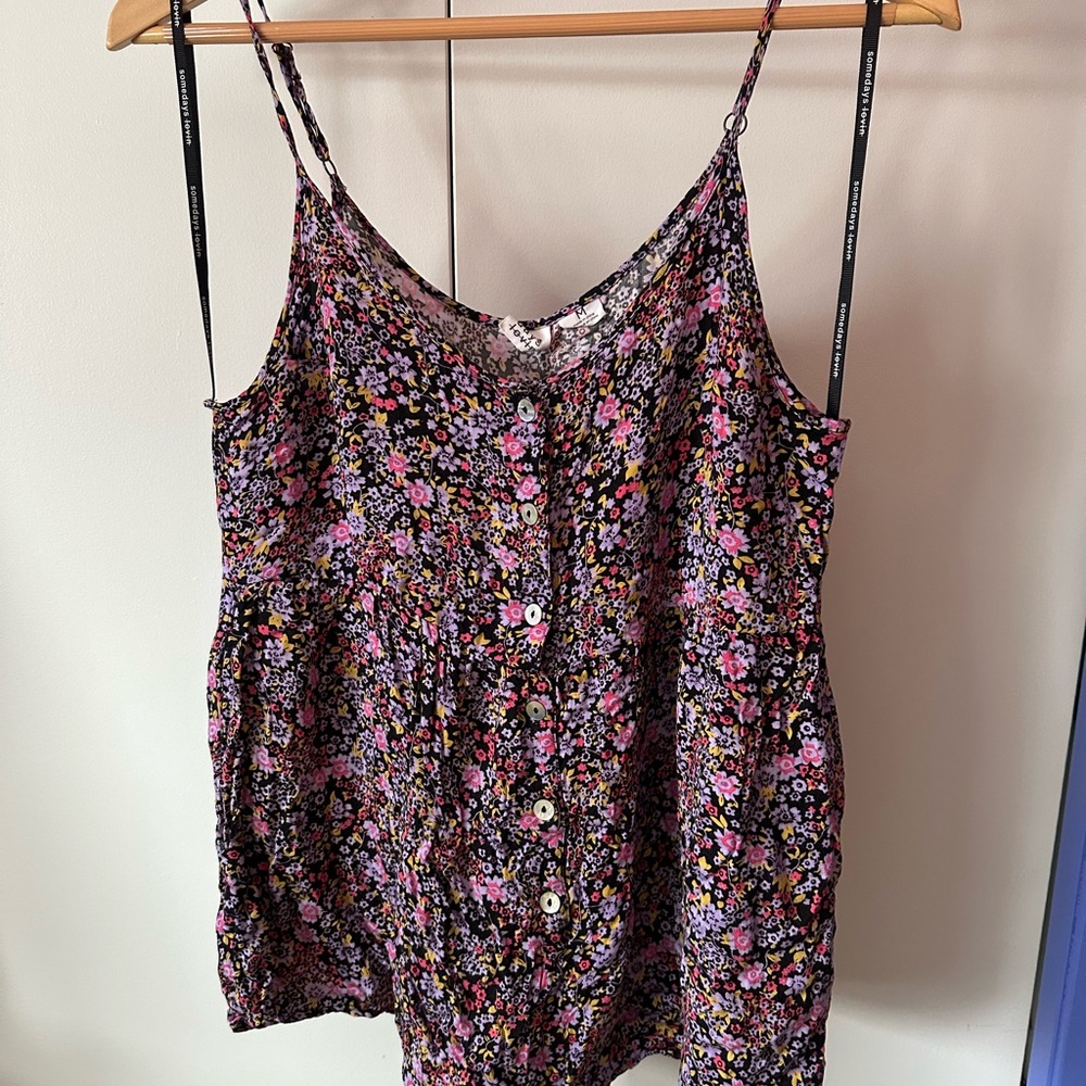 Somedays Lovin Purple Relaxed Buttoned Camisole